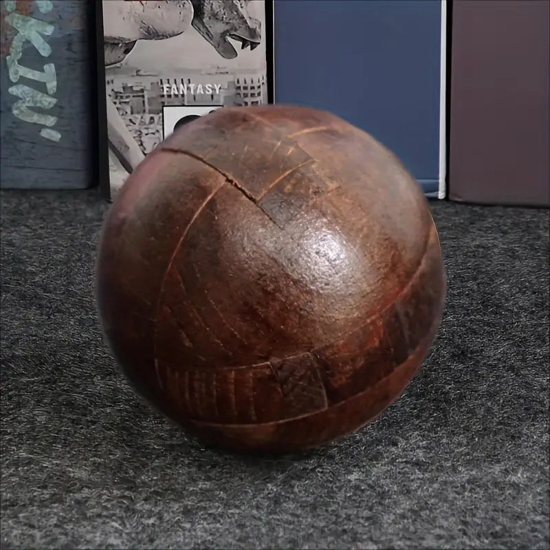 Casse-Tête Balle en Bois 3D – Puzzle de Construction et Démontage Éducatif pour Enfants et Adultes