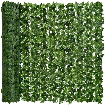 Brise-Vue Feuillage Artificiel en Rouleau – Haie Verte de Jardin pour Clôture, Balcon et Terrasse