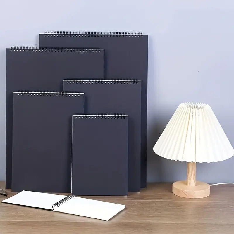Carnet de dessin A4 à spirale – Papier blanc épais pour croquis, peinture et art créatif