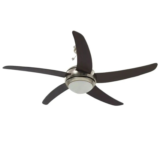 Ventilateur de plafond design moderne – 5 pales en bois avec éclairage LED intégré silencieux