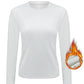 Tee-Shirt Thermique Femme Manches Longues – Haut Hiver Chaud Doublé Polaire