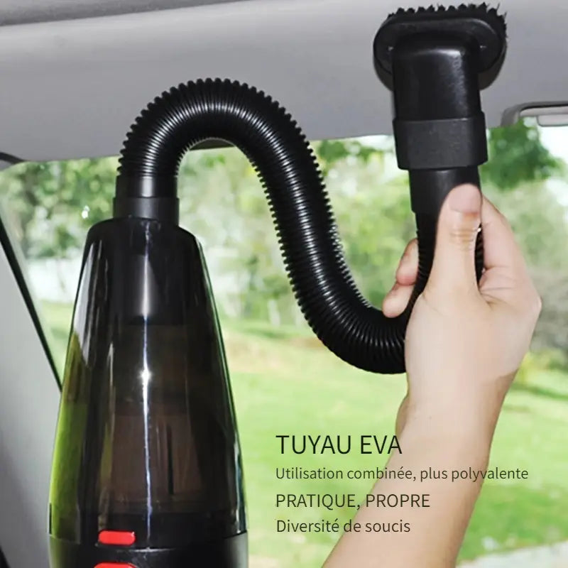 Aspirateur à Main Sans Fil Rose – Compact, Léger et Puissant avec 6 Accessoires – Idéal pour Voiture, Maison et Recoins