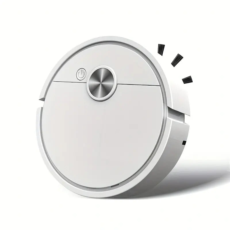 Mini Robot Aspirateur Intelligent Sans Fil – Design Compact et Silencieux pour Sols Durs et Tapis Fins – Nettoyage Automatique Facile