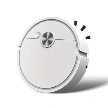 Mini Robot Aspirateur Intelligent Sans Fil – Design Compact et Silencieux pour Sols Durs et Tapis Fins – Nettoyage Automatique Facile