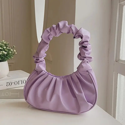 Sac Hobo noir femme en simili cuir souple  Petit sac épaule chic et tendance