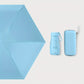 Parapluie pliable bleu ciel avec étui rigide  Compact, léger et imperméable