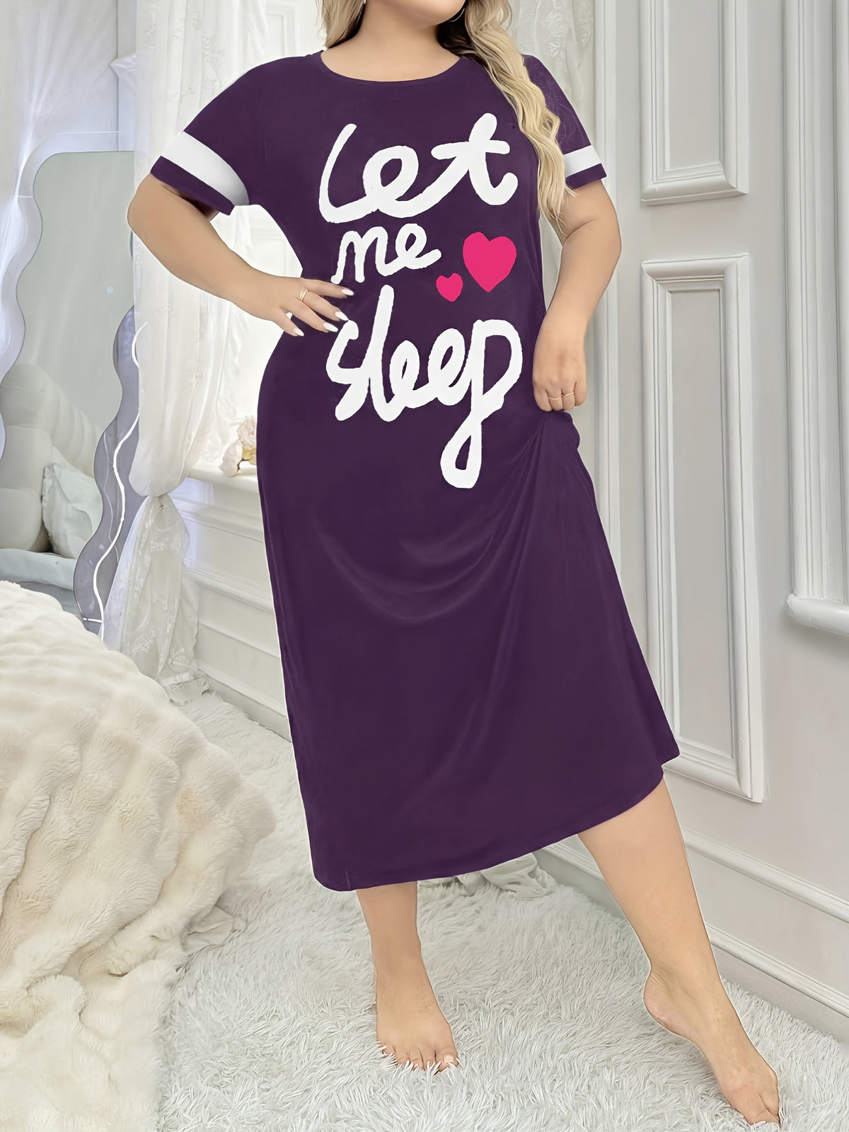 Robe longue de nuit pour femmes grandes tailles