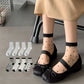 Lot de 4 Paires de Chaussettes Transparentes Motifs Cœurs et Rayures – Élégantes & Respirantes pour Femme