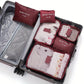 Set de pochettes de voyage 6 pièces Organisateurs valise imperméables pour vêtements et cosmétiques