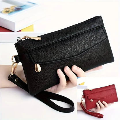 Pochette femme élégante – Sac de soirée multifonction avec dragonne, plusieurs coloris