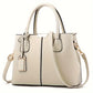 Sac à main pour femme – Design chic et pratique avec double poignée, coloris Beige