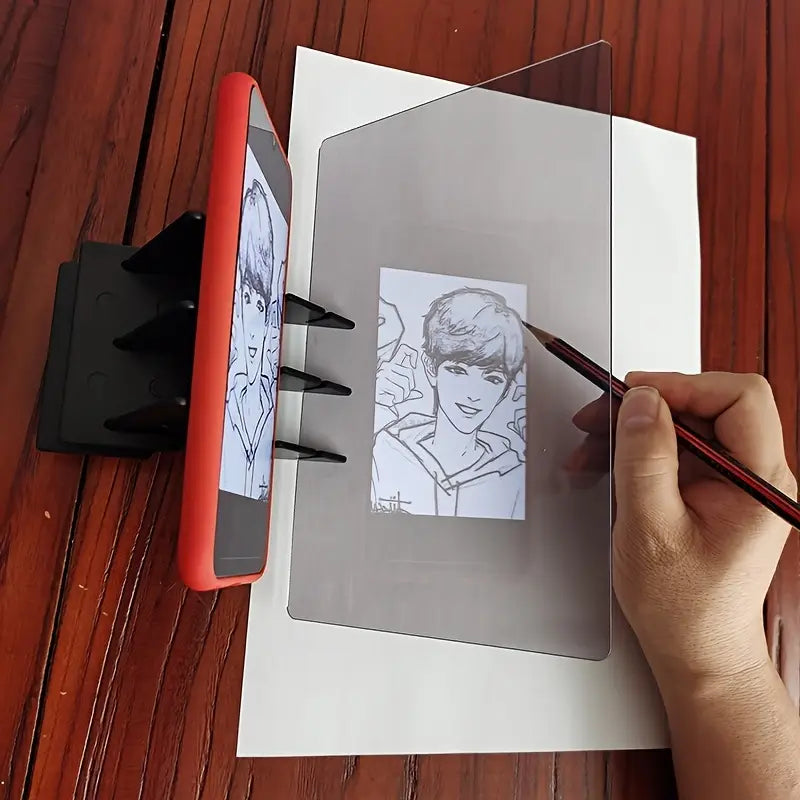 Tablette de Projection pour Dessin – Support de Croquis Transparent Compatible Smartphone