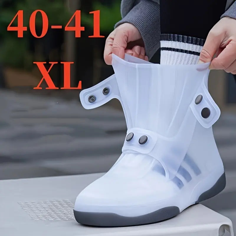 Surbottes Imperméables en Silicone avec Boutons Pression – Protection Antidérapante pour Chaussures