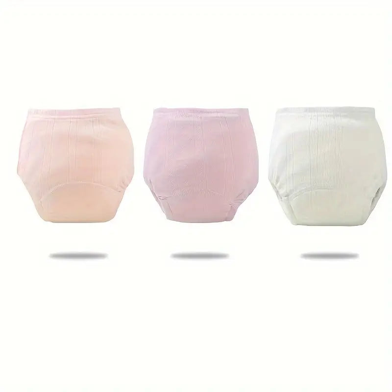 Culottes d’Apprentissage Bébé en Coton – Lot de 3 Couches Lavables Réutilisables Douces et Respirantes