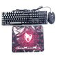 Pack Gaming 3 en 1 – Clavier Filaire T-WOLF + Souris Gamer Ergonomique + Tapis de Souris Antidérapant