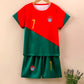 Ensemble de Sport Enfant – T-shirt Blanc et Short Noir Respirant Garçon/Fille