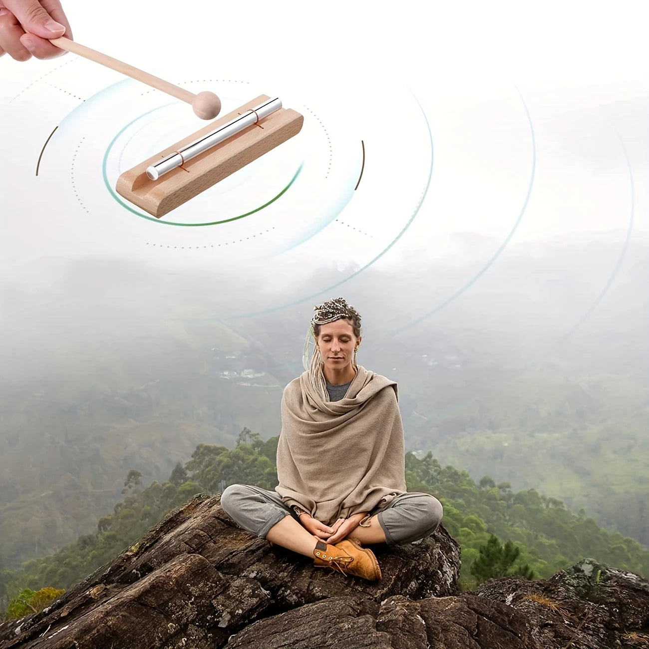 Barre de Sonorisation Résonante – Instrument de Musique Zen pour Relaxation, Méditation ou Classe
