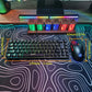 Clavier Gaming Mécanique Rétroéclairé + Souris Filaire LED – Kit Gamer Haute Performance