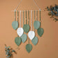 Suspension Murale Bohème en Macramé Feuilles – Déco Naturelle pour Salle de Classe ou Chambre d’Enfant
