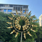 Sculpture de Jardin Éolienne Solaire Multicolore – Spinner Métallique Design avec Perles Lumineuses pour Décoration Extérieure