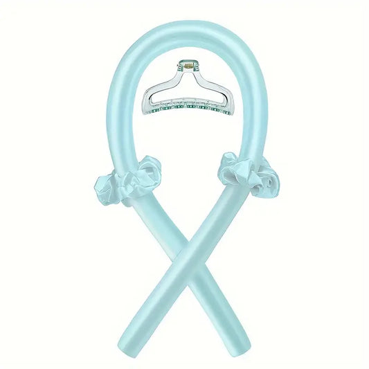 Kit Boucles Sans Chaleur en Satin – Bande Flexible avec Chouchous et Pince pour Coiffure Douce et Naturelle