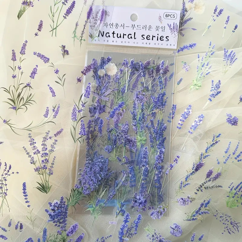 Stickers Fleurs Marguerites – Autocollants Transparents Naturels pour Papeterie, Scrapbooking, Journaling et DIY