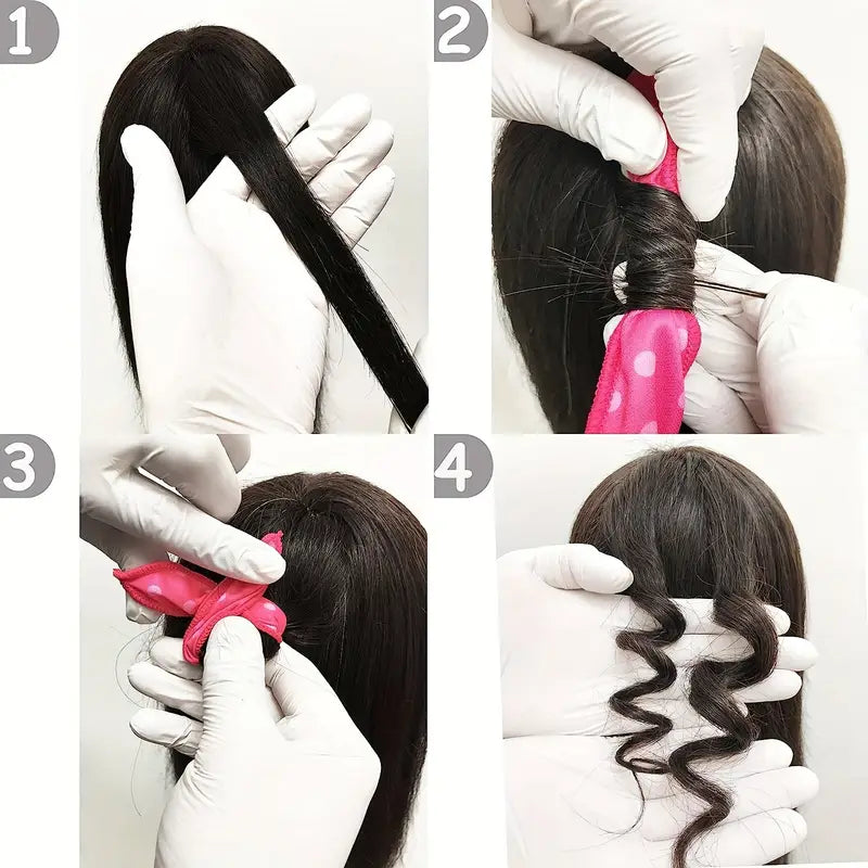 Bande Bouclante Sans Chaleur pour Boucles Définies – Curling Ribbon Doux et Confortable pour Coiffure Naturelle – Facile à Utiliser de Jour comme de Nuit
