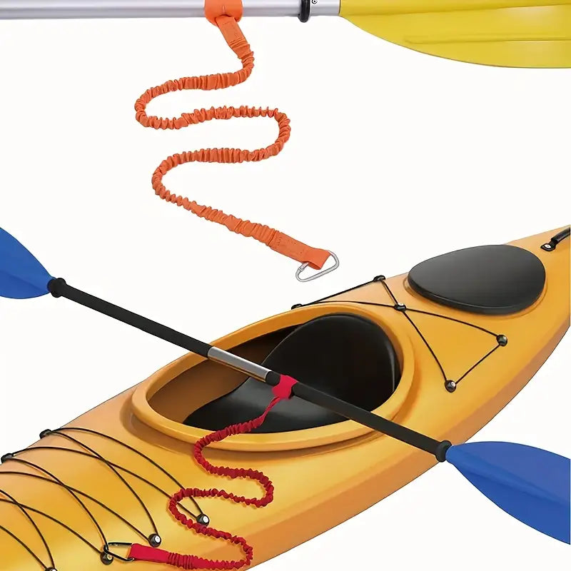 Longe de sécurité élastique pour pagaie – Accessoires pour bateau et kayak, anti-perte
