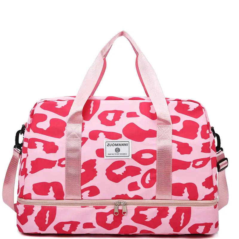 Sac de voyage zébré pour homme et femme Bagage cabine léger et tendance