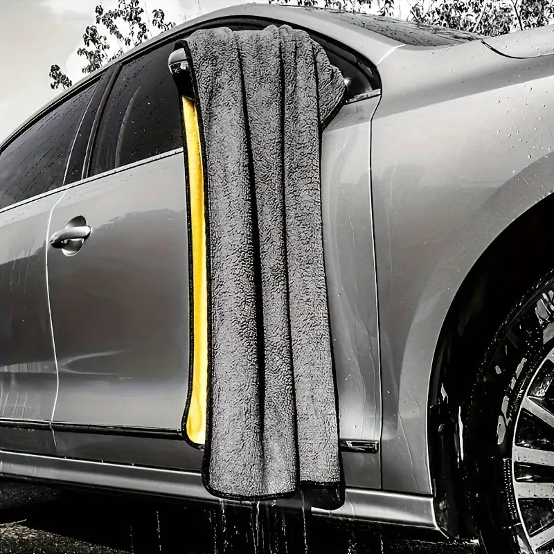 Serviette microfibre voiture XXL – Chiffon ultra-absorbant séchage rapide pour lavage auto