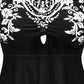 Maillot de Bain Robe Femme à Volants – Style Bohème Noir & Blanc, Élégant et Confortable