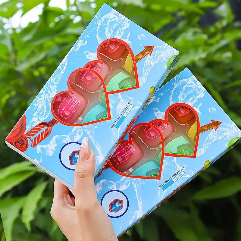 Coffret Baumes à Lèvres Fruités – Hydratation Intense, 12 Saveurs Naturelles pour des Lèvres Douces et Saines