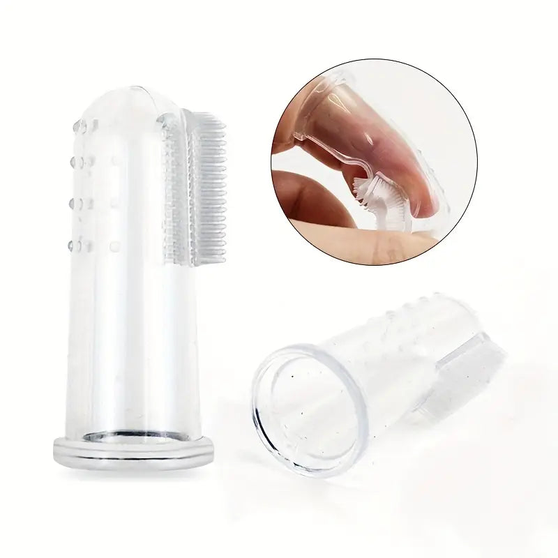 Brosse à Dents pour Animaux en Silicone – Hygiène Dentaire Facile pour Chiens et Chats – Format Doigt Réutilisable