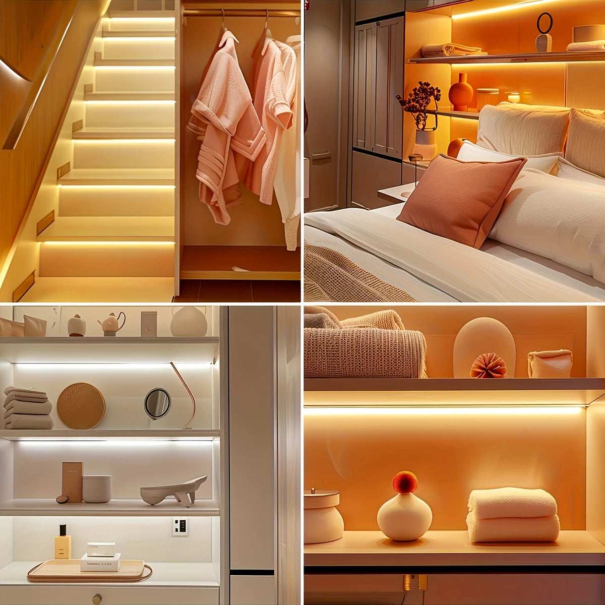 Sous le lit, dans l'escalier, dans le placard