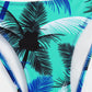 Bas de Bikini Femme Tropical – Taille Basse Imprimé Feuilles, Look Estival et Coloré
