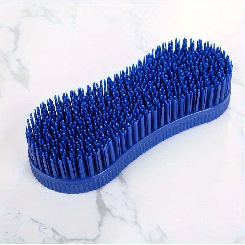 Brosse de Toilettage Douce pour Chevaux – Accessoire de Soin Multifonction en Silicone – Idéale pour Crinière et Pelage