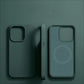 Coque silicone pour iPhone, coloris Vert foncé
