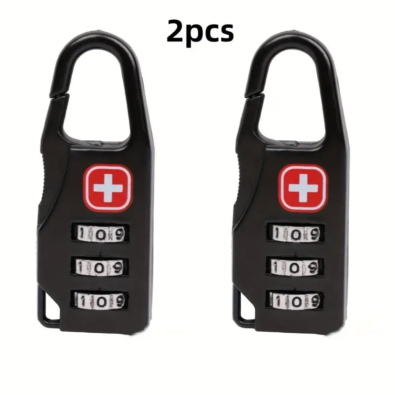 Cadenas TSA à Code pour Valise – Serrure de Sécurité à 3 Chiffres Homologuée pour Bagage de Voyage