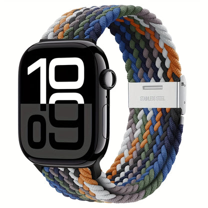 Bracelet Élastique Tressé pour Apple Watch – Ultra Confort au Poignet, Look Sport & Décontracté