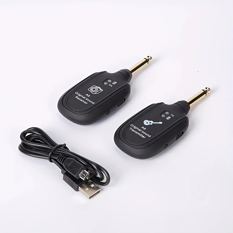 Système de transmission audio sans fil pour guitare – Récepteur A8 jack 6,35 mm