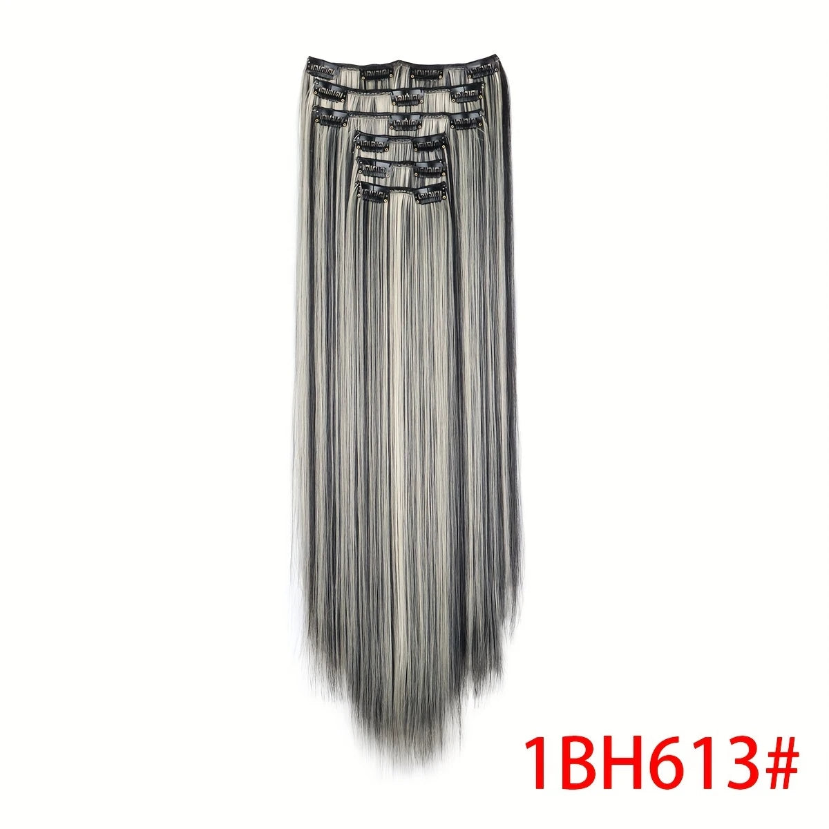 Extensions Cheveux Lisses à 16 Clip – Longueur et Volume Naturel Instantané