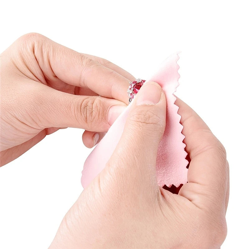 Lot de Chiffons en Microfibre pour Bijoux – Lingettes Douces Antirayures pour Nettoyage et Polissage Précis