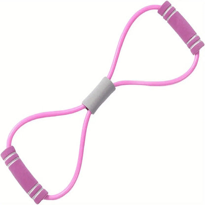 Élastique de Résistance 8 Formes, coloris Rose