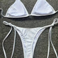 Bas de Bikini Ficelle Femme – Ultra Échancré, Taille Haute Sexy, Noué sur les Côtés