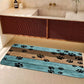 Tapis Antidérapant pour Animaux – Motif Patte de Chien/Chat, Confortable et Absorbant pour Entrée ou Litière