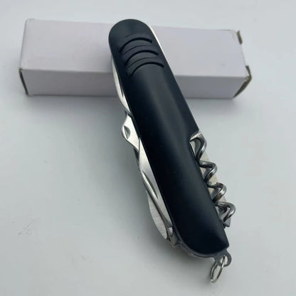 Couteau Suisse Multifonction 11 en 1 – Outil de Poche Compact pour Camping, Randonnée et Survie