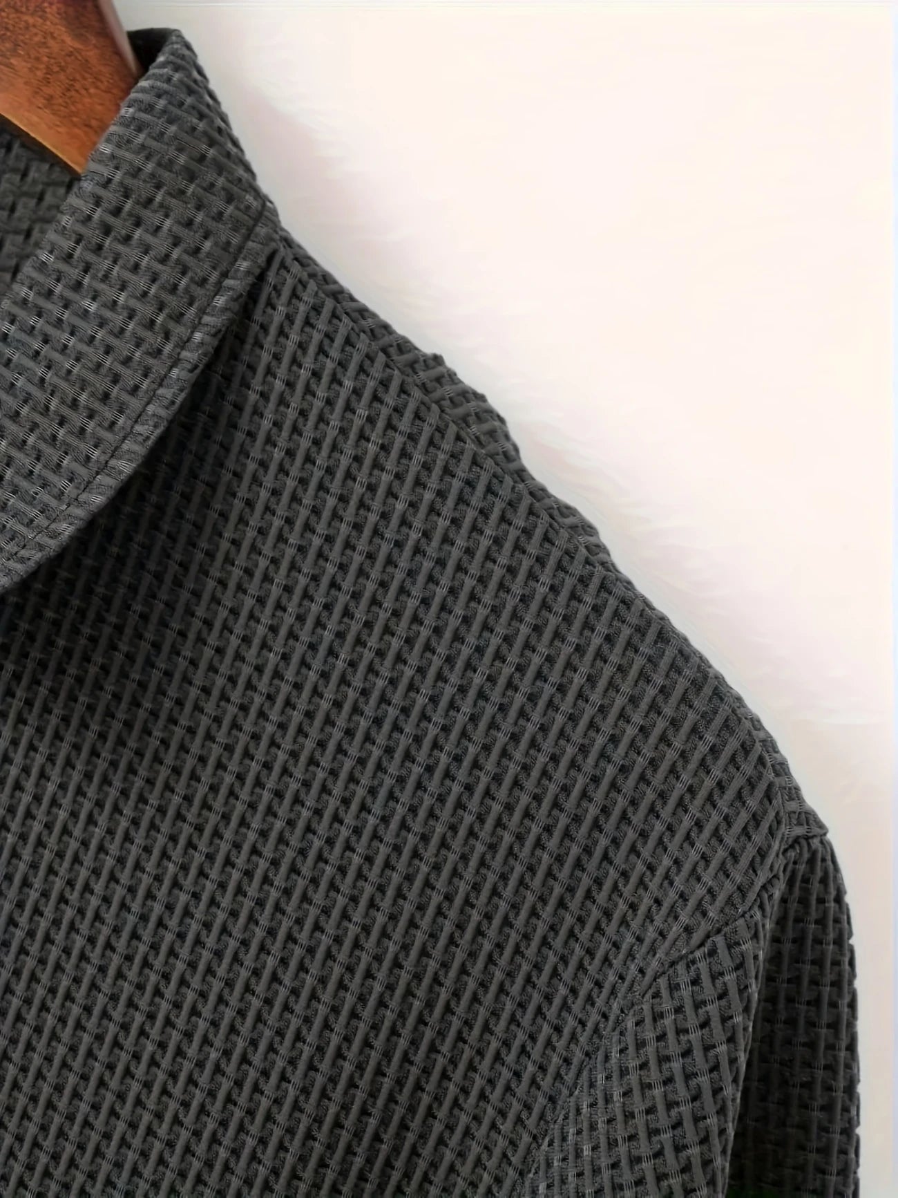 Polo de Golf Homme Respirant – Tissu Texturé avec Col à Boutons