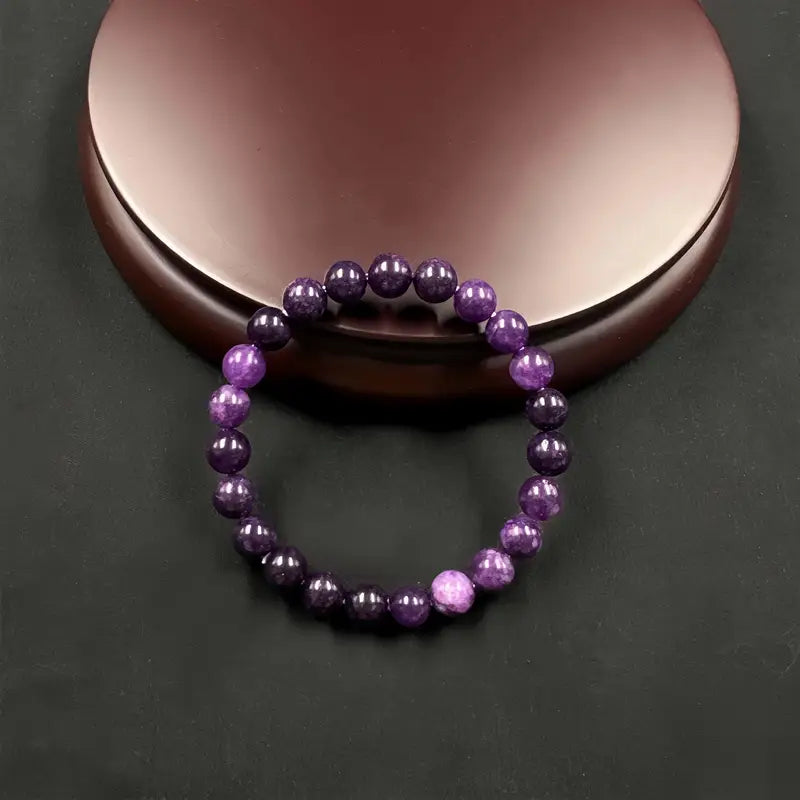 Bracelet en Améthyste Naturelle – Apaisement, Énergie Positive et Bien-Être Émotionnel