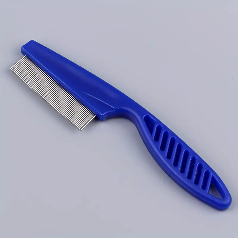 Peigne Anti-Puces pour Chats et Chiens – Brosse à Dents Fines avec Manche Ergonomique, Coloris Assortis