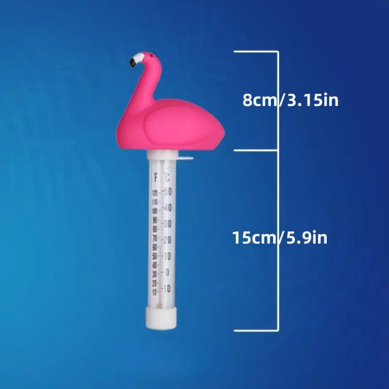 Thermomètre Flottant pour Aquarium ou Bassin – Modèles Canard et Flamant Rose, Idéal pour Reptiles et Poissons